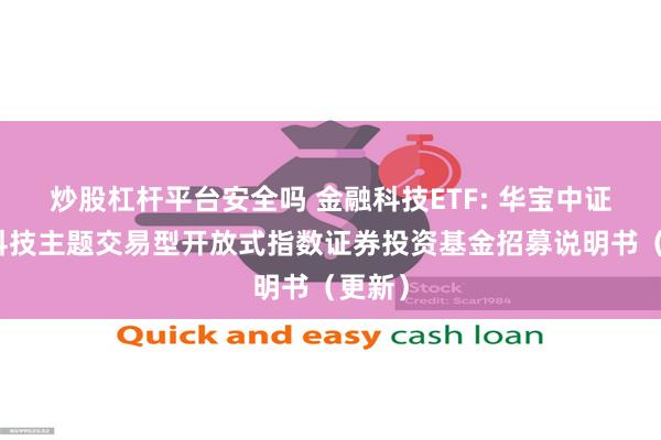 炒股杠杆平台安全吗 金融科技ETF: 华宝中证金融科技主题交易型开放式指数证券投资基金招募说明书(更新)