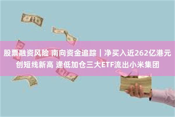 股票融资风险 南向资金追踪｜净买入近262亿港元创短线新高 逢低加仓三大ETF流出小米集团