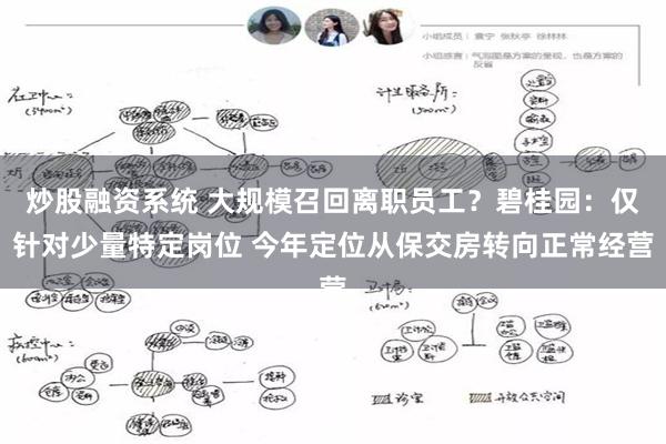 炒股融资系统 大规模召回离职员工？碧桂园：仅针对少量特定岗位 今年定位从保交房转向正常经营