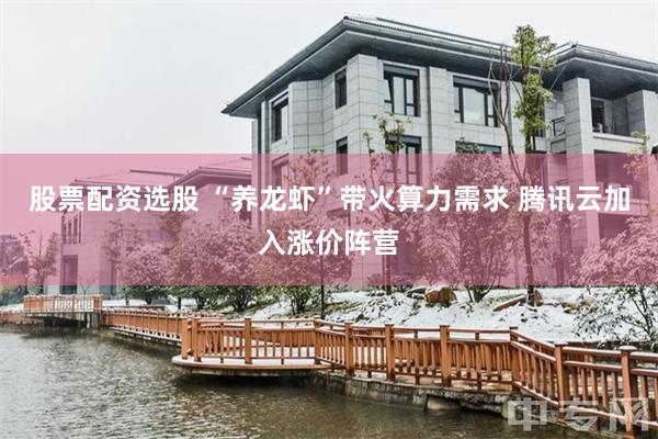 股票配资选股 “养龙虾”带火算力需求 腾讯云加入涨价阵营