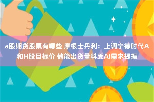 a股期货股票有哪些 摩根士丹利：上调宁德时代A和H股目标价 储能出货量料受AI需求提振