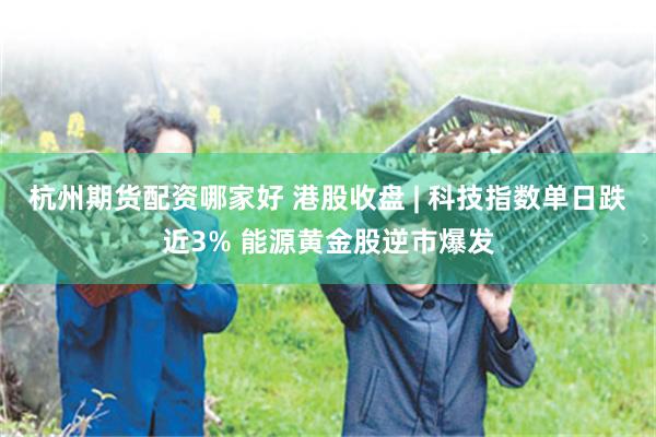 杭州期货配资哪家好 港股收盘 | 科技指数单日跌近3% 能源黄金股逆市爆发