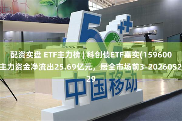 配资实盘 ETF主力榜 | 科创债ETF嘉实(159600)主力资金净流出25.69亿元，居全市场前3-20260529