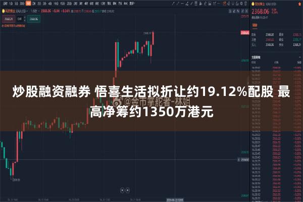 炒股融资融券 悟喜生活拟折让约19.12%配股 最高净筹约1350万港元