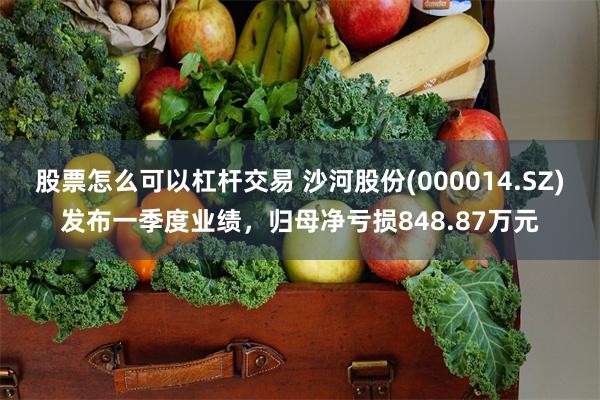 股票怎么可以杠杆交易 沙河股份(000014.SZ)发布一季度业绩，归母净亏损848.87万元