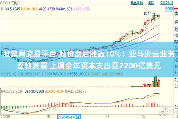 股票网交易平台 股价盘后涨近10%！亚马逊云业务蓬勃发展 上调全年资本支出至2200亿美元