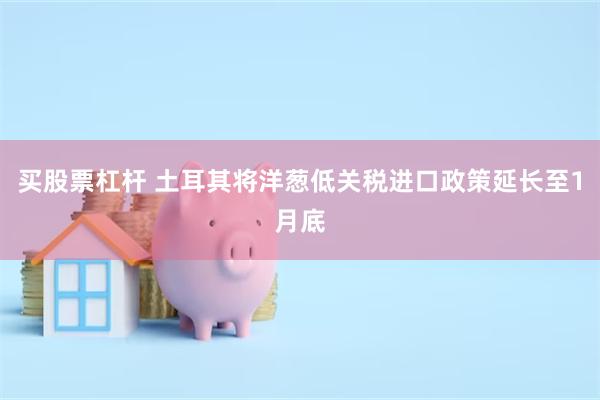 买股票杠杆 土耳其将洋葱低关税进口政策延长至1月底