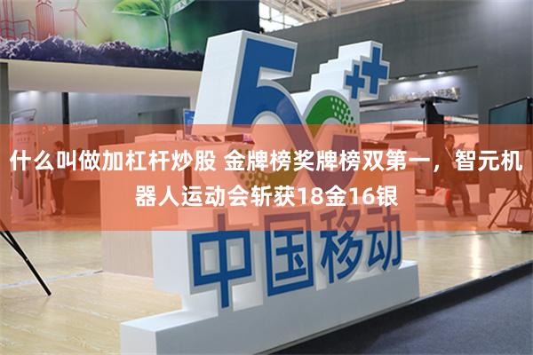 什么叫做加杠杆炒股 金牌榜奖牌榜双第一，智元机器人运动会斩获18金16银