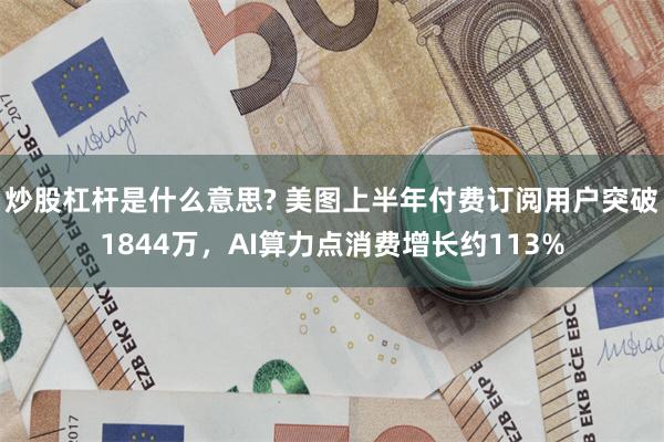 炒股杠杆是什么意思? 美图上半年付费订阅用户突破1844万，AI算力点消费增长约113%
